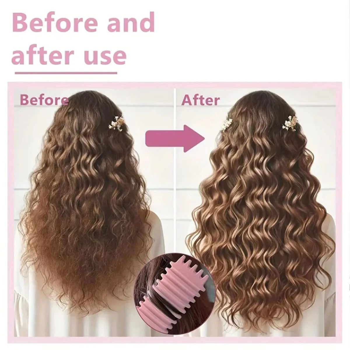 1 cepillo para peinar y dar forma a los rizos de hombres y mujeres, ideal para peinar y dar forma a los rizos, reduce los tirones.