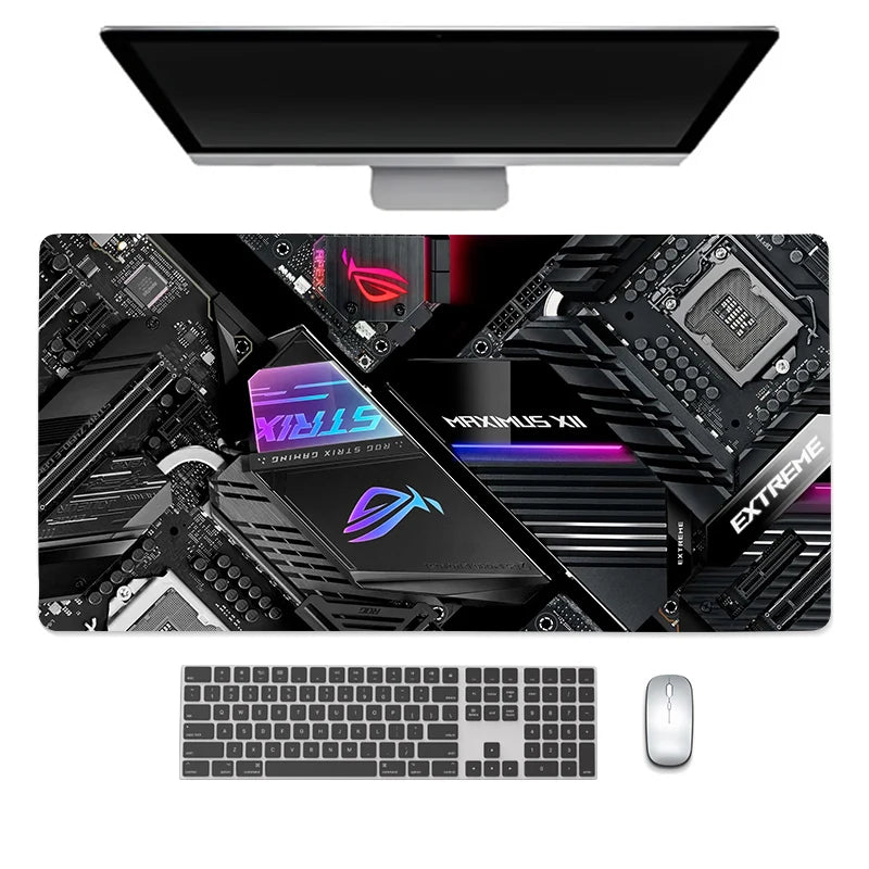 Alfombrilla de ratón grande para teclado y ratón, alfombrilla de escritorio de goma antideslizante para juegos, alfombrilla de ratón para portátil