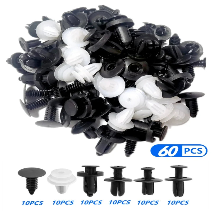 60 piezas de clip de sujeción para coche, tornillos mixtos para Subaru Forester Outback Legacy Impreza XV BRZ Tribeca Trez