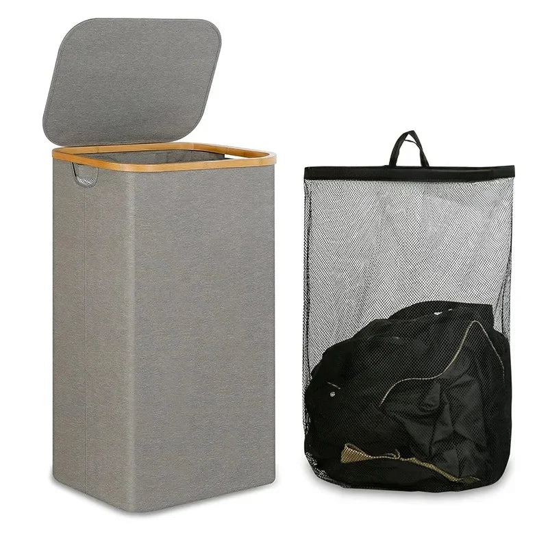 Cesta de tela Oxford de gran capacidad para ropa sucia, impermeable, plegable, para uso doméstico, cesta de almacenamiento ordenada para organizar el hogar.
