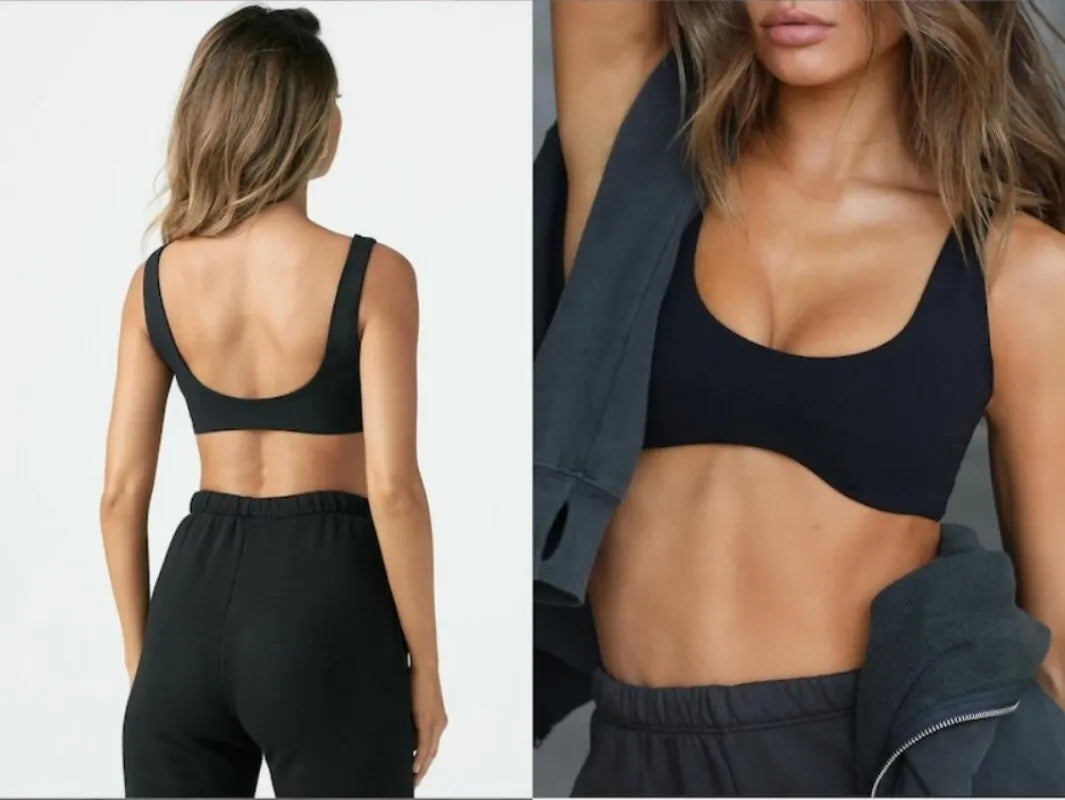 Sujetador de yoga con ajuste ceñido, absorción de humedad, absorción del sudor, alta elasticidad, transpirabilidad y tacto nude.