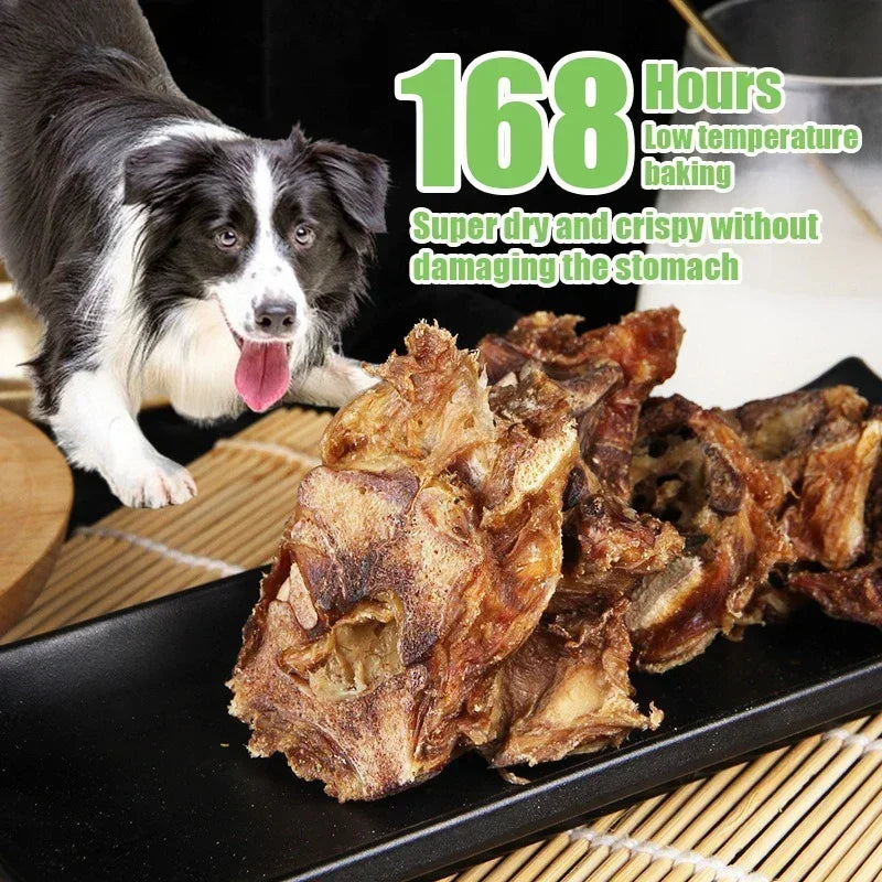 Nuevos snacks para perros, comida para limpiar los dientes, huesos, horneado a baja temperatura, crujientes, no dañan el estómago, baja humedad, alto contenido proteico, snacks para mascotas.