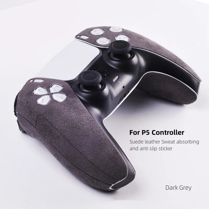 Nuevos accesorios para el mando de PS5/DualSense Edge, de piel de ante, absorbente del sudor, suave al tacto, adhesivo antideslizante.