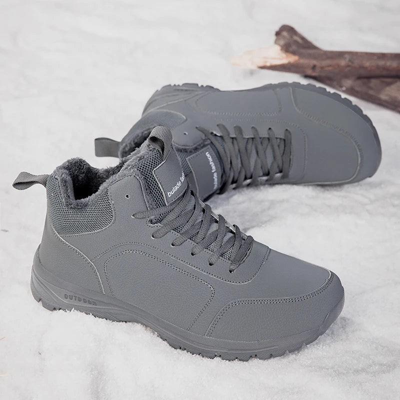 YRZL - Botas de senderismo de invierno para hombre, impermeables, antideslizantes, con aislamiento térmico, cálidas y cómodas, para exteriores, botas de nieve