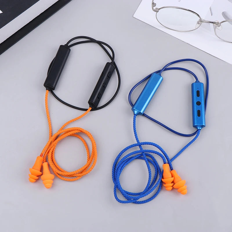 Tapones para los oídos con auriculares Bluetooth para el trabajo, supresión de ruido, protección auditiva, obras de construcción, líneas de producción y lugares ruidosos.