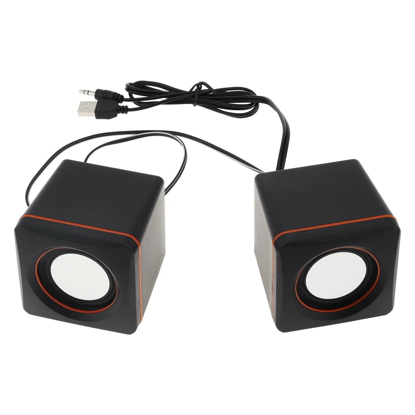 Minialtavoces portátiles USB 2.0 101Z para ordenador, con conector estéreo de 3,5 mm y alimentación USB para PC, portátil y smartphone.