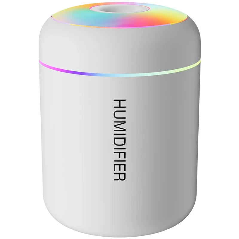 Mini humidificador de aire de 180 ml, difusor de aroma eléctrico USB, purificador de aceites esenciales, generador de niebla de aromaterapia, luces para coche, hogar y dormitorio.