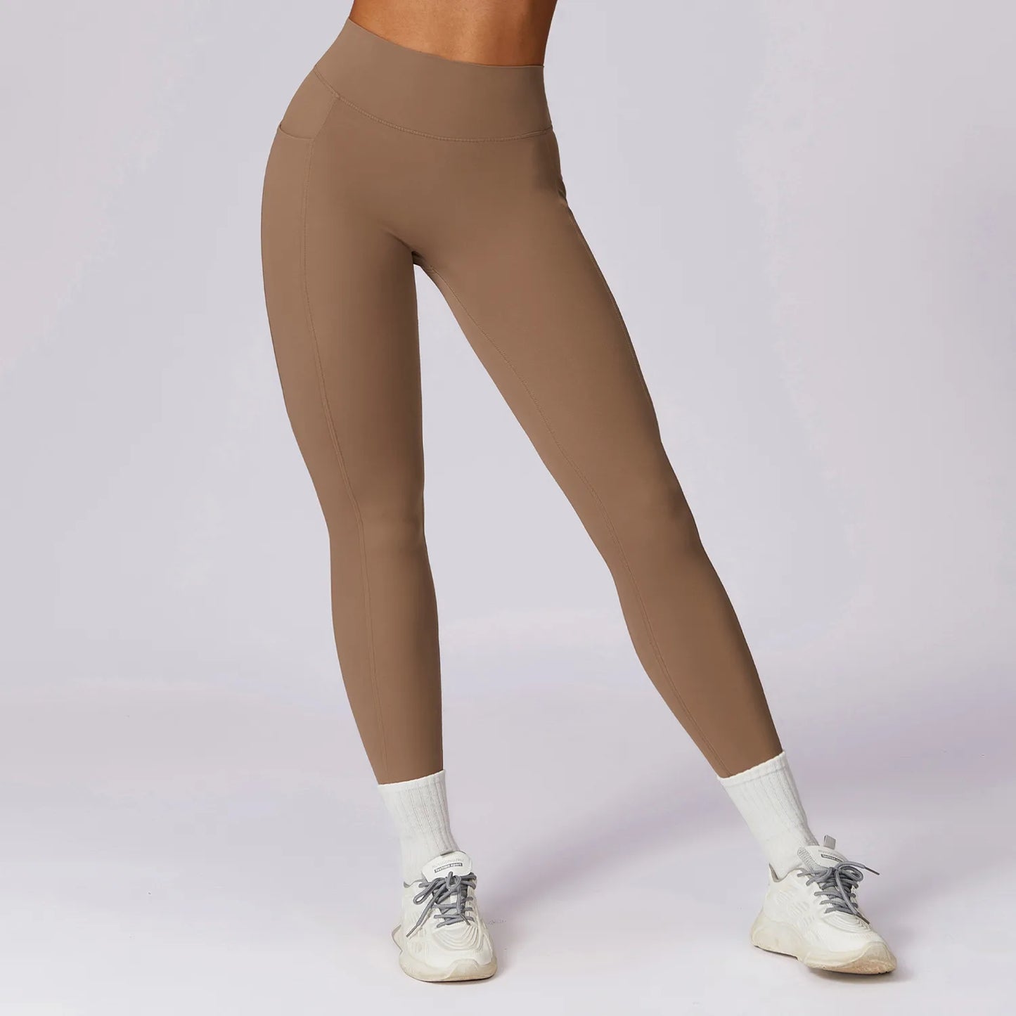 V-shaped Back Yoga Pants High Waist Leggings Gym Workout Tights Sport Women Fitness Female Legging Tummy Control Running Tights