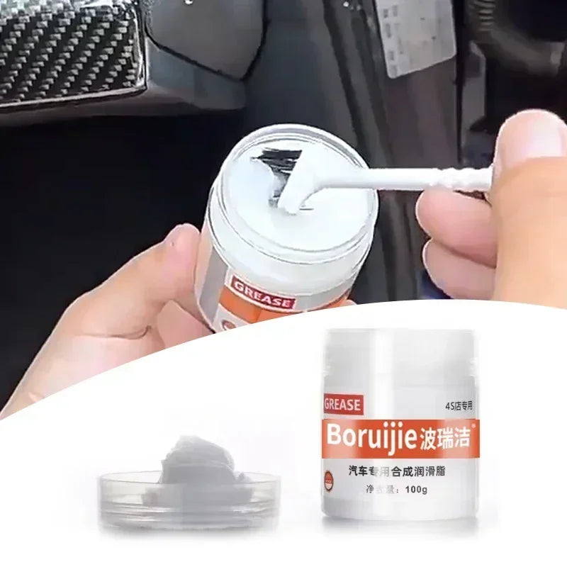 Grasa de mantenimiento específica para automóviles, lubricante para techo corredizo de puertas, mantenimiento de correderas de bisagras, atascos de rieles, aceite blanco con ruido anormal