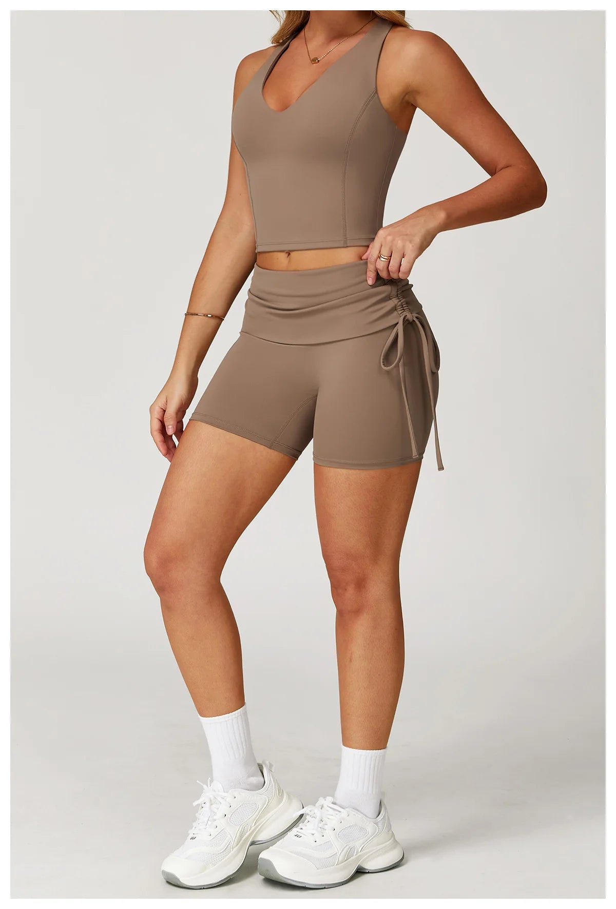 Conjunto de chándal de yoga para mujer, 2 piezas, ropa deportiva para entrenamiento, fitness, gimnasio, leggings de cintura alta, sujetador deportivo, ropa deportiva