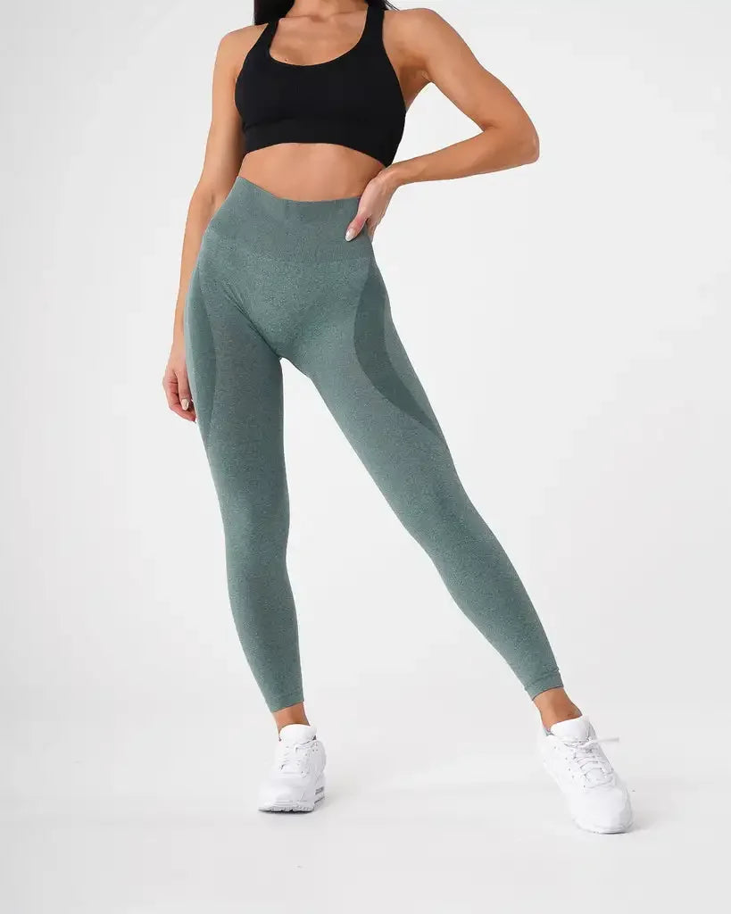 Nuevas mallas deportivas sin costuras con estampado moteado de contorno para mujer, suaves, para entrenamiento, fitness, yoga, cintura alta, ropa de gimnasio.