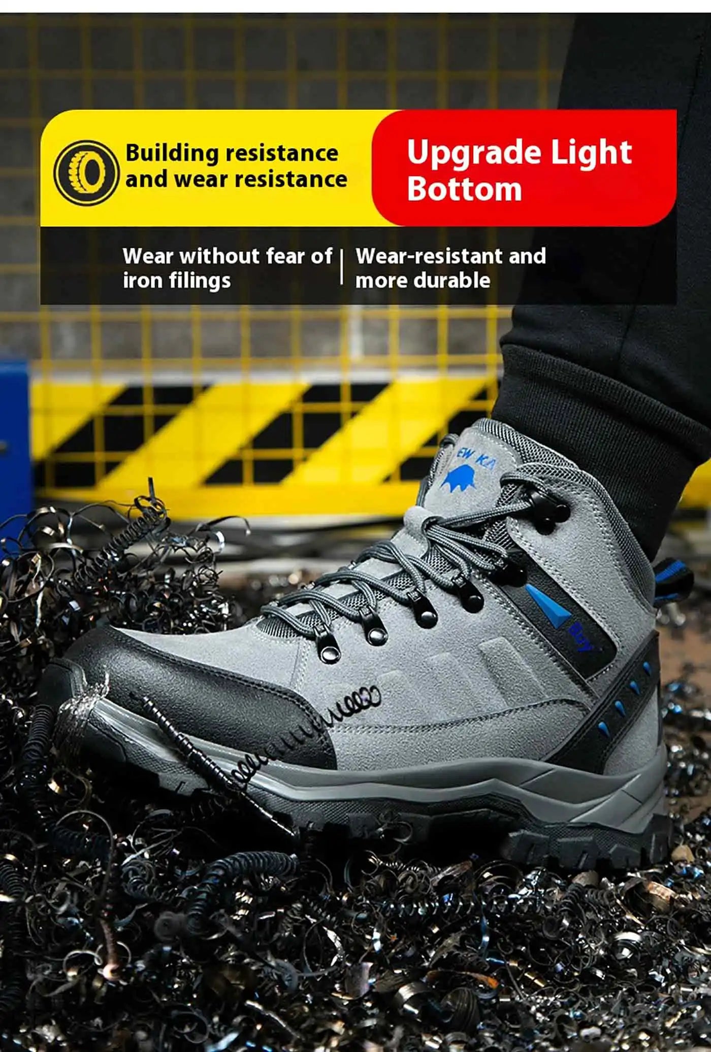 Los nuevos zapatos de protección laboral son anti-aplastamiento y anti-perforación, calzado cómodo y resistente para hombre, para otoño e invierno, ideal para la construcción.