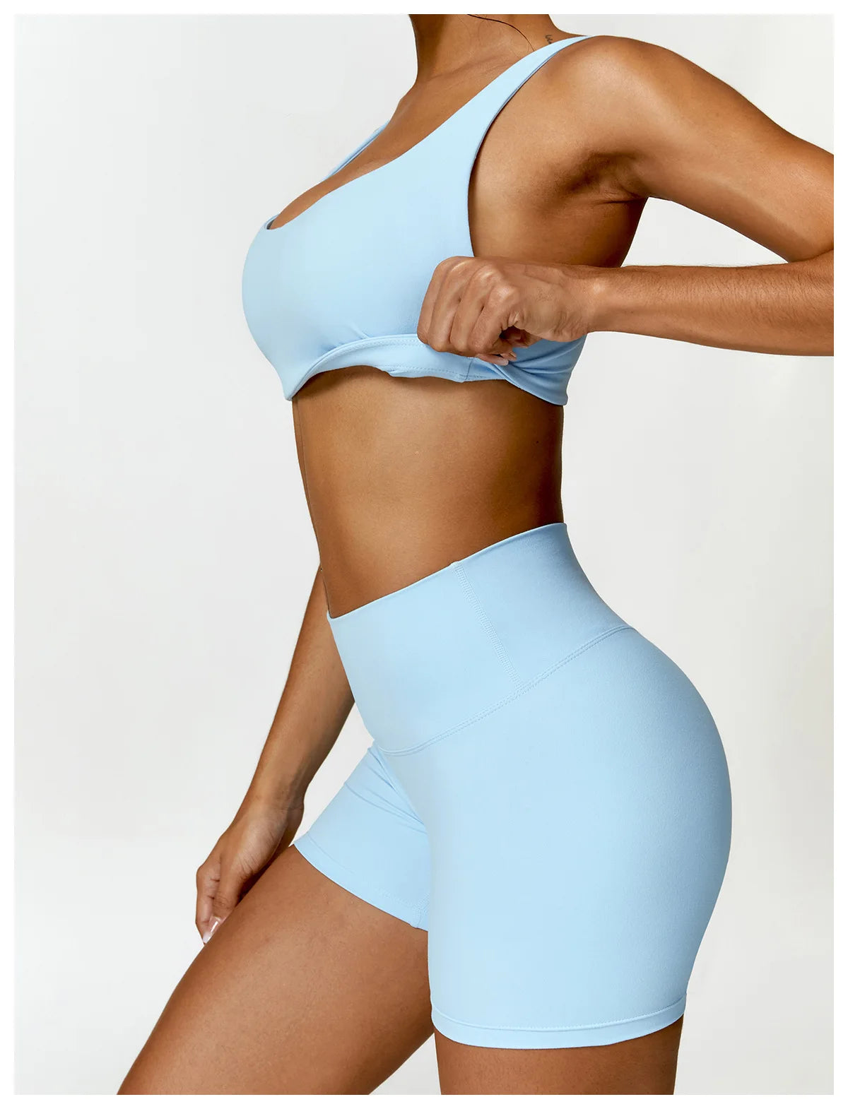 Conjunto de chándal de yoga para mujer, 2 piezas, ropa deportiva para entrenamiento, ropa deportiva, leggings de gimnasio, sujetador de fitness, top corto, trajes deportivos de manga larga