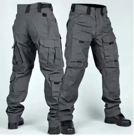 Tactical Cargo Pants Mens Multi-Pockets Wear-resistant Military Trousers Outdoor Training Hiking Fishing Casual Loose Pants Male