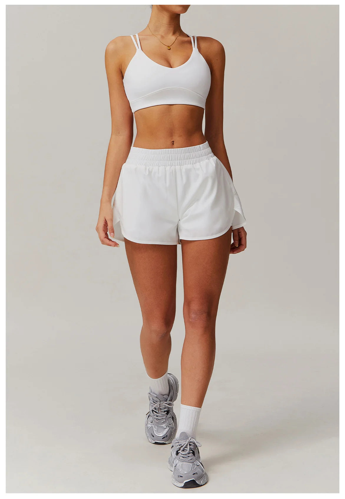 Conjunto deportivo de 2 piezas para mujer, chándal para correr, entrenamiento, con cremallera, pantalones cortos de manga larga, ropa de yoga, ropa deportiva