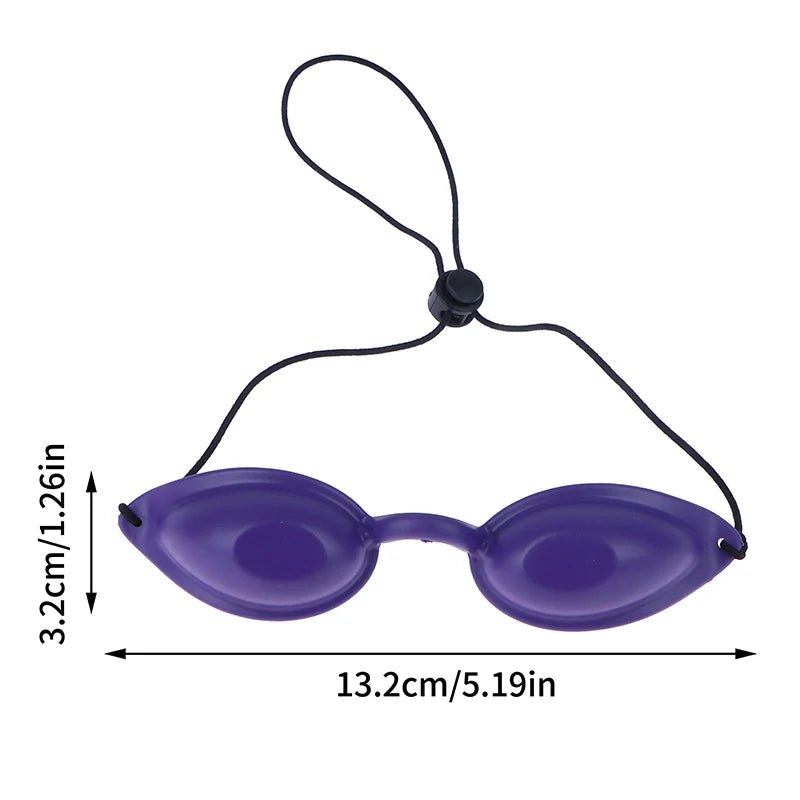 Gafas de seguridad, gafas protectoras, parche de silicona suave, gafas ajustables, protección, copa ocular para láser IPL de belleza