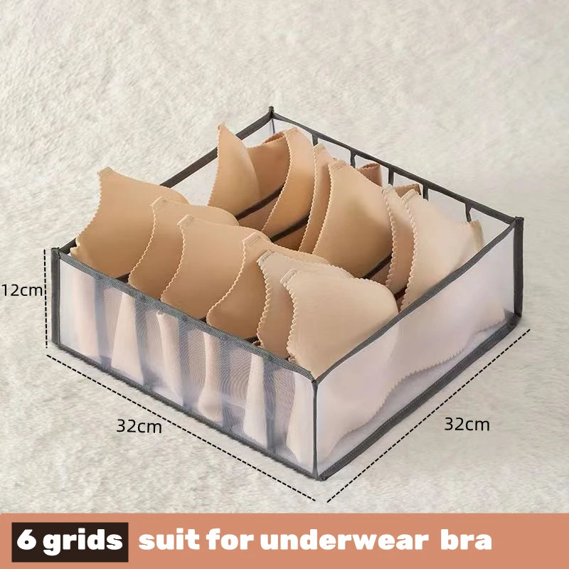 Organizador para ropa interior, calcetines, sujetadores, pantalones, bufandas, corbatas, caja de almacenamiento, organizador de ropa para vaqueros, divisores para cajones, organizador de ropa