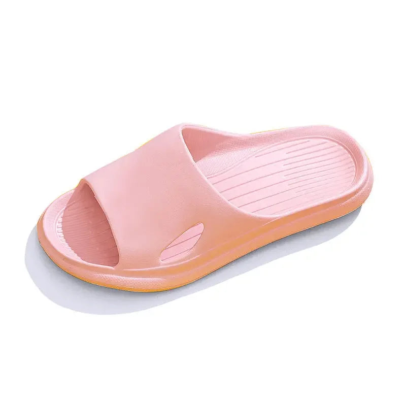 Pantuflas de interior para mujer, de verano, antideslizantes, silenciosas, con suela gruesa, para baño, para hombre y mujer, antideslizantes