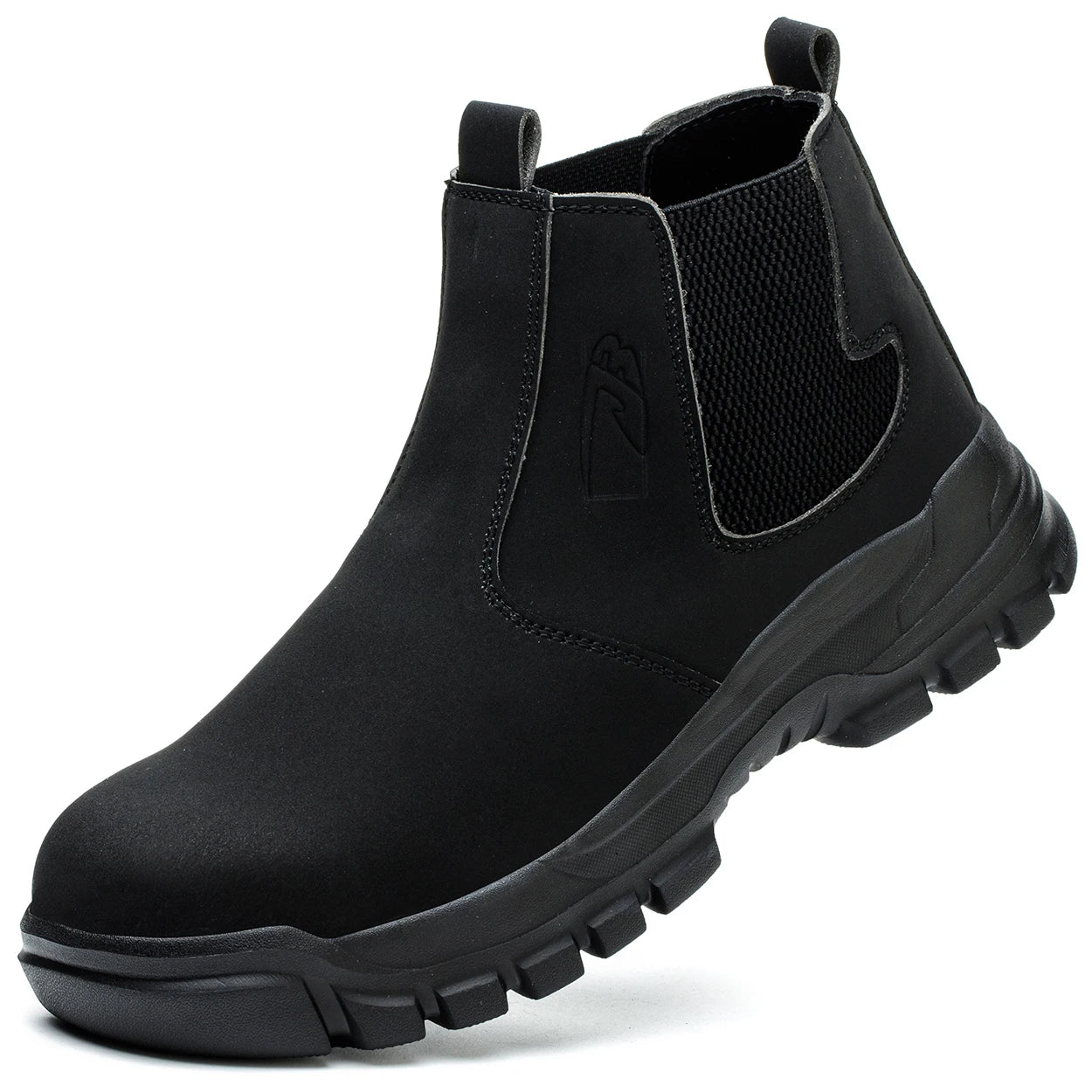 Zapatos de trabajo con botón giratorio para hombre, zapatillas de trabajo antiperforación, zapatos de seguridad de trabajo impermeables, botas tácticas con puntera de acero antideslizantes.