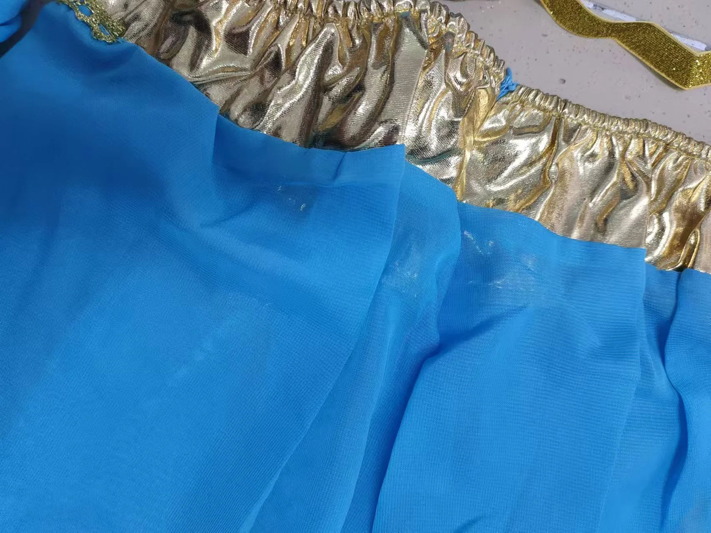Halloween Fashion Sexy Sky Blue Aladdin Magic Lamp Jasmine Princess Dress Holiday Party Nightclub Stage Performance Costume New