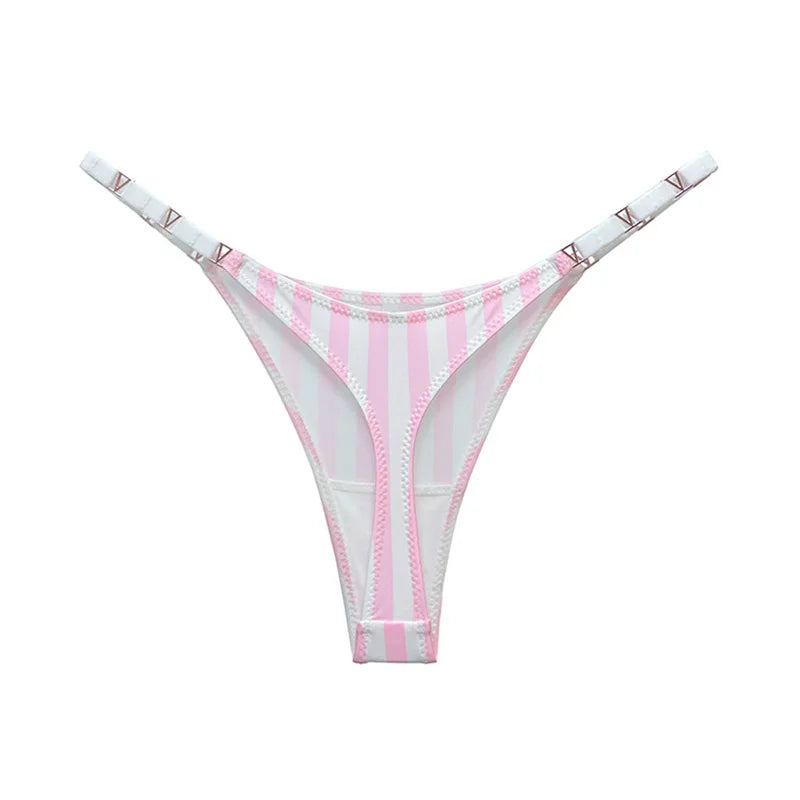 Tanga sexy sin costuras para mujer, ropa interior, bragas, bragas con estampado de cebra y flores, tiro bajo, de lujo, con hebilla de metal, bikini para chicas, bragas femeninas