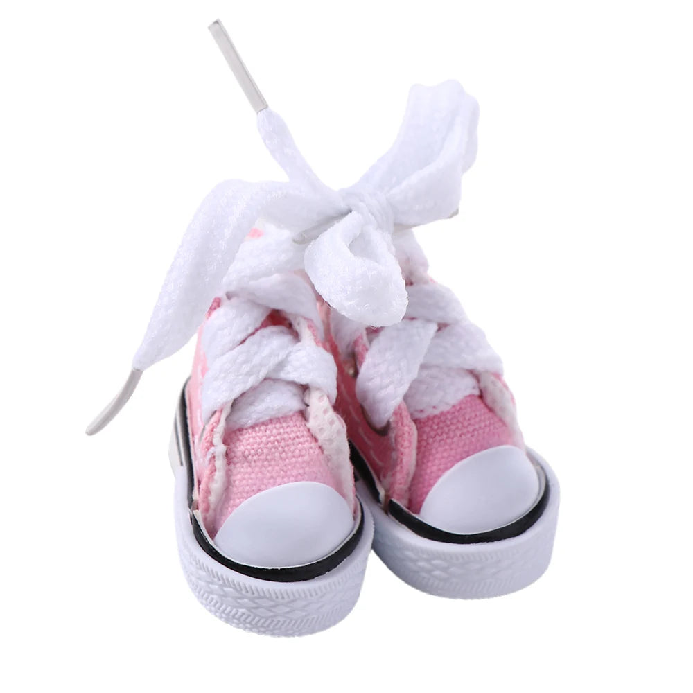 Accesorios para muñecas, zapatillas de 3,5 cm, minizapatos para niños, zapatos Blyth, zapatos de lona para muñecas, zapatos para muñecas BJD.
