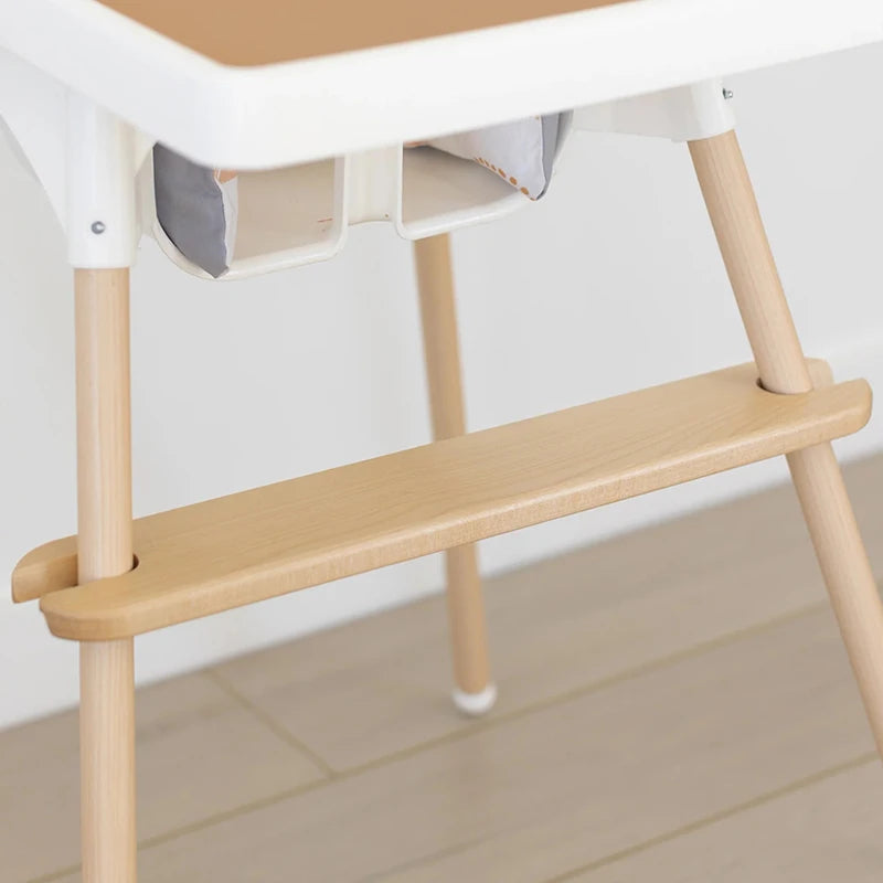 Envolturas para piernas Patas de silla con apariencia de haya Envolturas para piernas de trona precortadas Silla alta con apariencia de veta de madera Envoltura para muebles infantiles