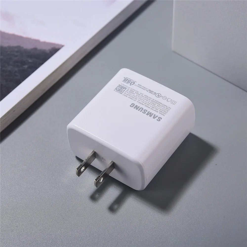 Cargador original Samsung de 45 W con carga superrápida, adaptador certificado UE/RU para Galaxy Z Fold/Flip 6 5 4 3 A56 A36 F56 C55 M55 M56
