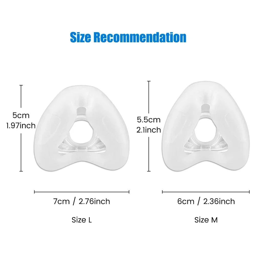1/5/10/20 piezas Airfit N20 almohadilla de repuesto de silicona para mascarilla nasal CPAP N20. Las almohadillas de silicona para mascarilla N20 solo cubren el sello nasal suave.