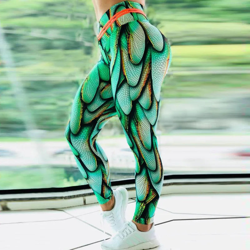 Tie Dye Yoga Pants Gym Sport Leggings for Women Seamless High Waist Push Up Tights Scrunch Butt Leggins Female Gym Clothing 2023