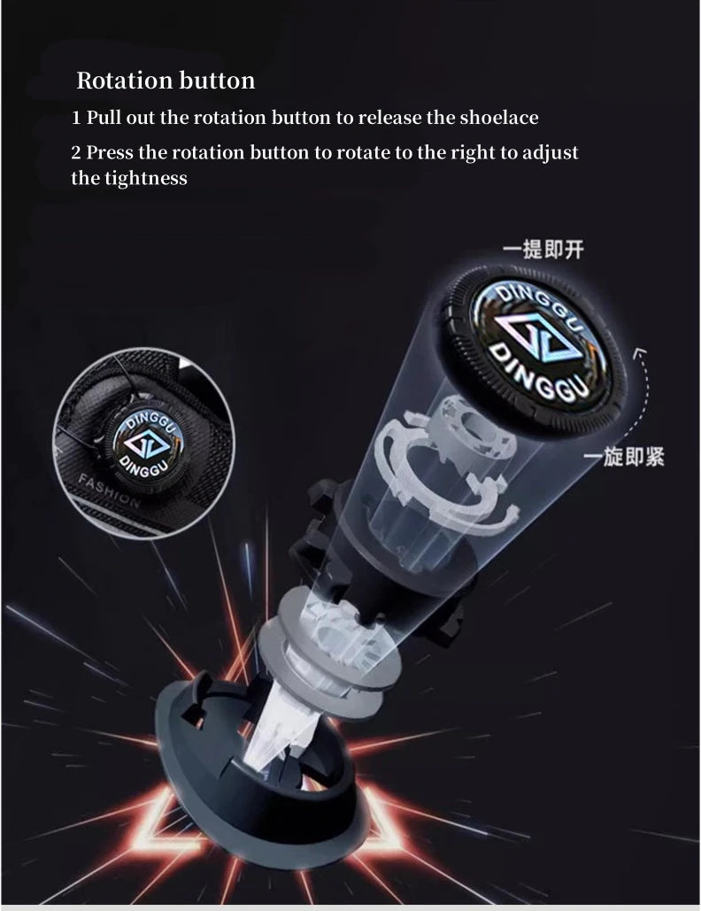 Zapatos de seguridad de trabajo con botón giratorio para hombres y mujeres, zapatos con puntera de acero, botas de seguridad indestructibles, zapatillas de trabajo protectoras ligeras.