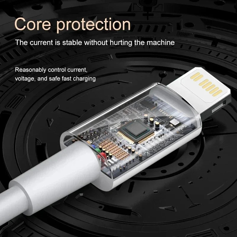 Cable USB de carga rápida PD de 30 W para iPhone 11, 12, 13 Pro, XS Max, 7, 8, 14 Plus, X, XR, SE, carga rápida, USB C, línea de datos de 1 m, 2 m y 3 m