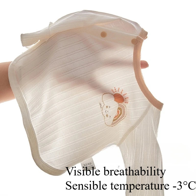 Ropa de verano para bebé recién nacido (2025): camiseta de algodón transpirable con media espalda para bebé de 0 a 3 meses.