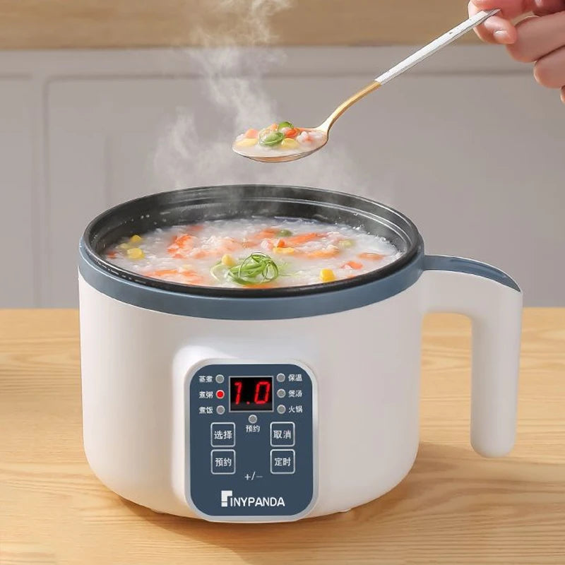 Olla arrocera eléctrica de 1,7 l, de una sola capa y doble capa, 220 V, antiadherente, inteligente, mecánica, para cocinar arroz al vapor en casa.