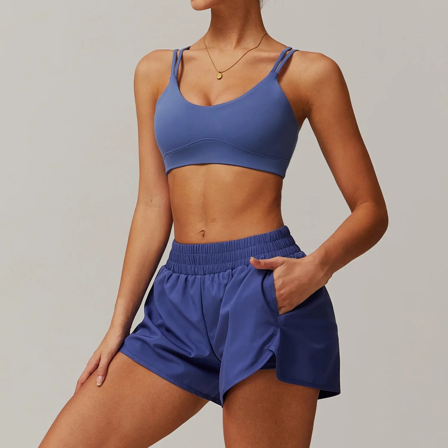 Conjunto deportivo de 2 piezas para mujer, chándal para correr, entrenamiento, con cremallera, pantalones cortos de manga larga, ropa de yoga, ropa deportiva