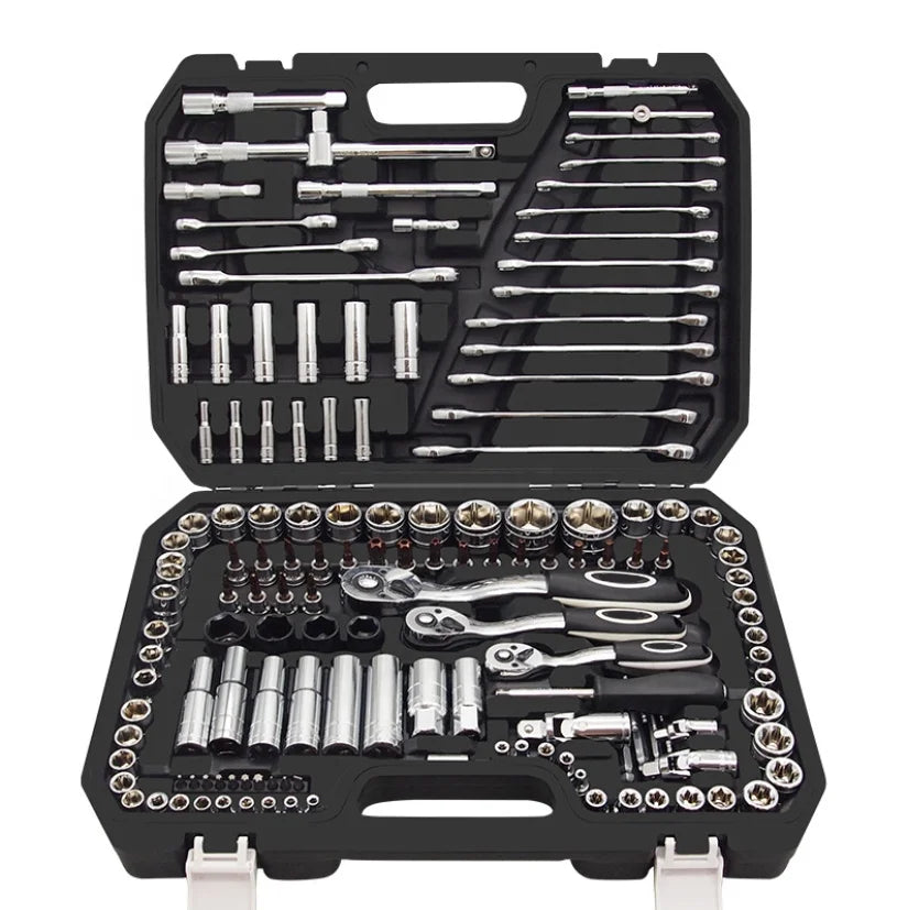 Herramienta Automotriz Kit de Herramientas Mecánicas y Juego de Dados Juego Completo de Herramientas Mecánicas con Caja