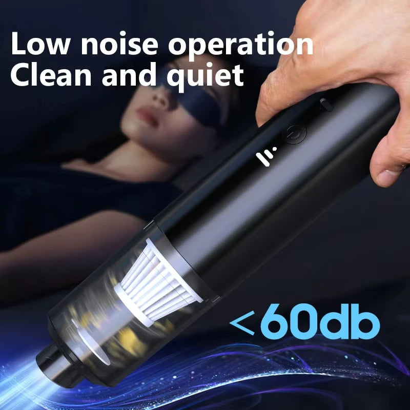 Xiaomi Aspiradora portátil con colector de polvo, potente succión, eléctrica, inalámbrica, inteligente, para el hogar, limpieza del coche, 2025