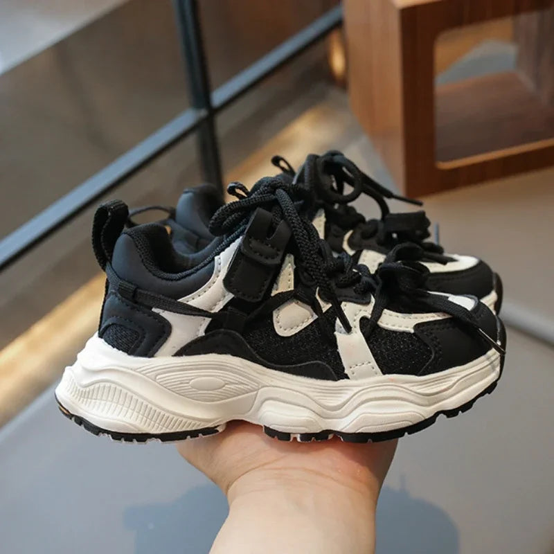 Zapatillas deportivas para niños, de moda, para primavera y otoño, transpirables, antideslizantes, informales, para correr, para niños y niñas.