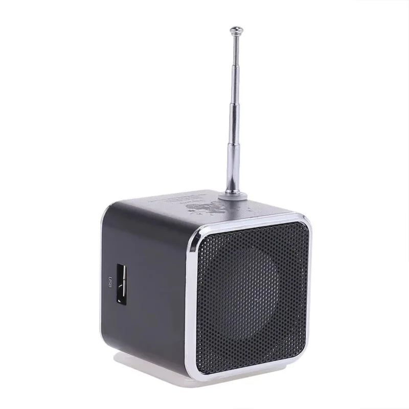 Mini altavoz portátil VIKEFON TD-V26 con tarjeta TF, radio FM, reproductor de música estéreo AUX, altavoz Bluetooth para exteriores, elegante y para fiestas.