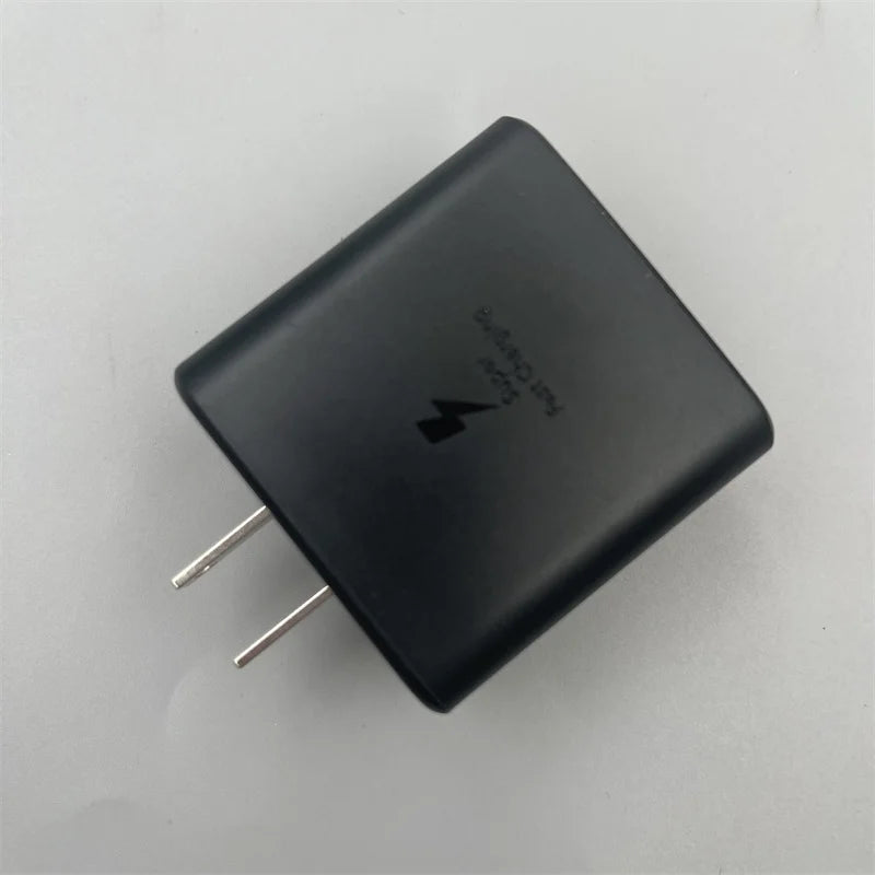 Cargador rápido PD original de 45 W, adaptador de pared de carga rápida tipo C para Samsung Galaxy S23 S22 S21 Ultra A54 A53 A52S.