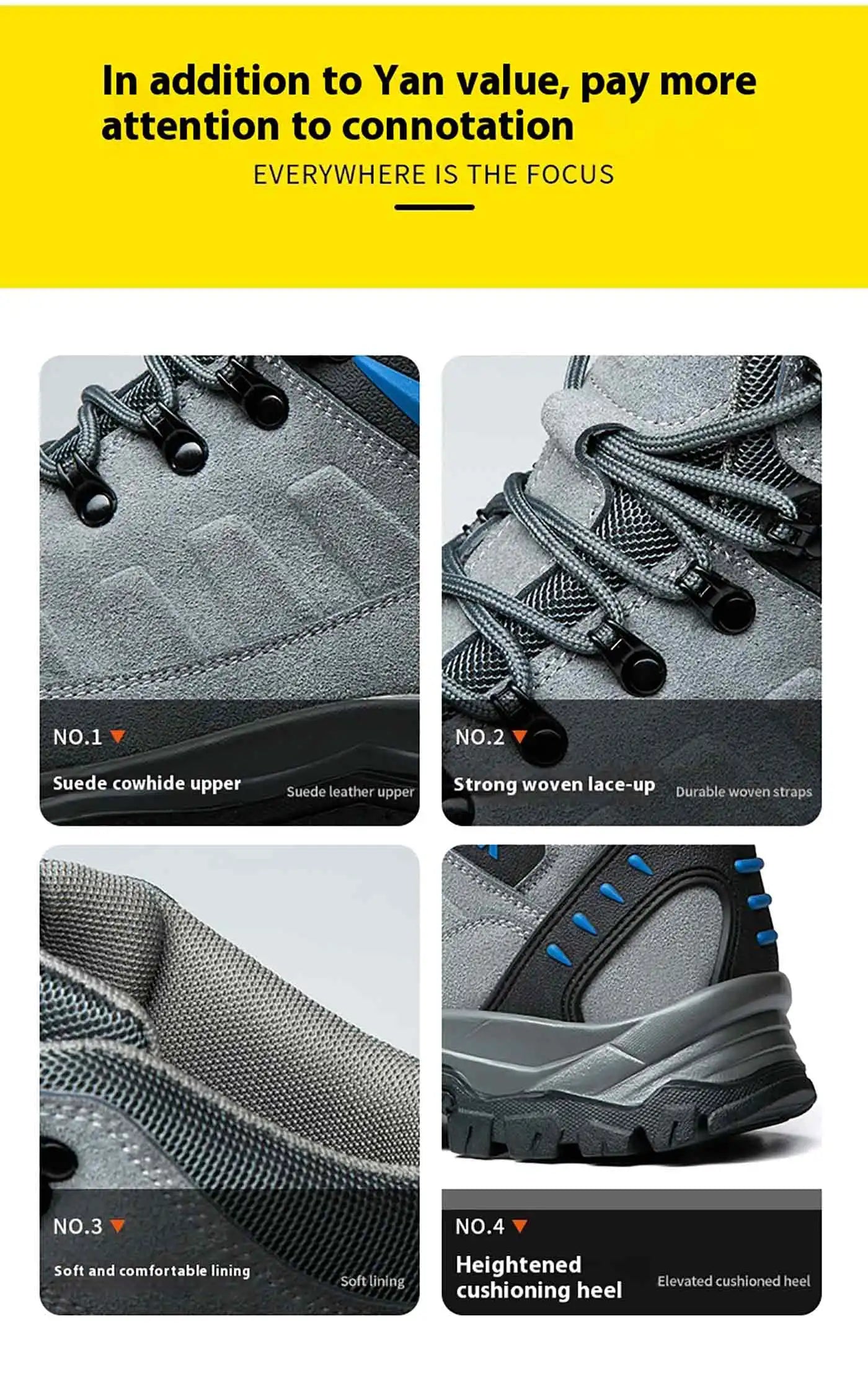 Los nuevos zapatos de protección laboral son anti-aplastamiento y anti-perforación, calzado cómodo y resistente para hombre, para otoño e invierno, ideal para la construcción.