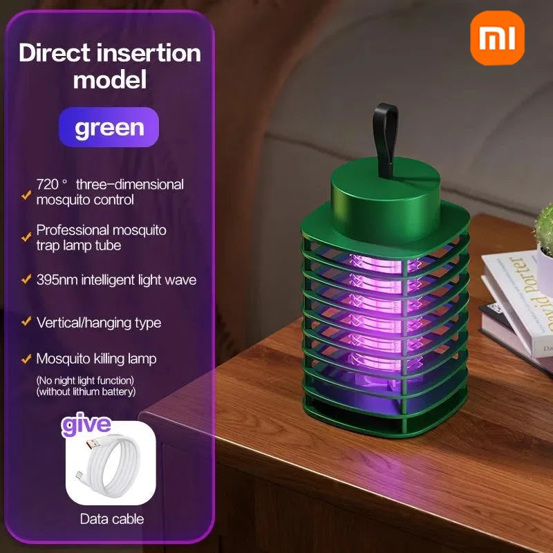 Lámpara antimosquitos Xiaomi, portátil, eléctrica, para moscas, insecticida, recargable por USB, silenciosa, para exteriores