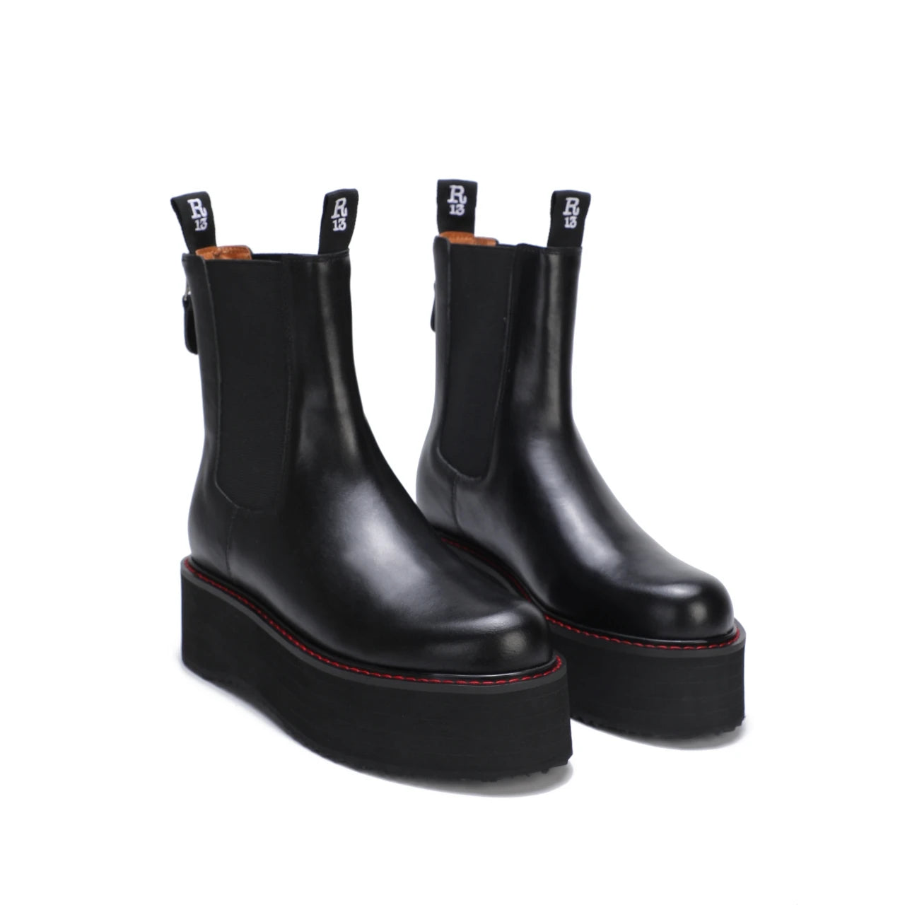 Botas de mujer de nuevo estilo con suela gruesa y cremallera trasera con cordones ajustables