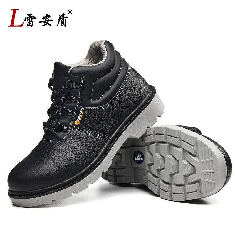 2025 New Men's Steel Toe Anti-smash Anti-puncture Waterproof Wear-resistant Safety Shoes with Steel Plate