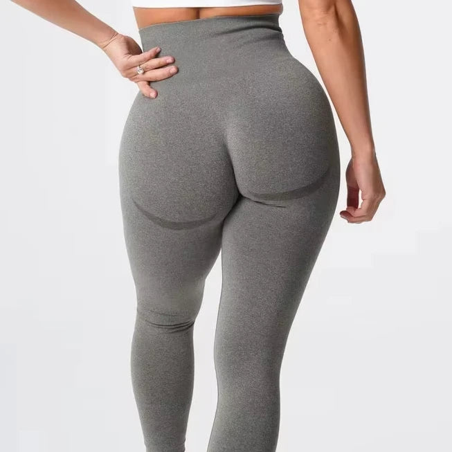 Nuevas mallas deportivas sin costuras con estampado moteado de contorno para mujer, suaves, para entrenamiento, fitness, yoga, cintura alta, ropa de gimnasio.