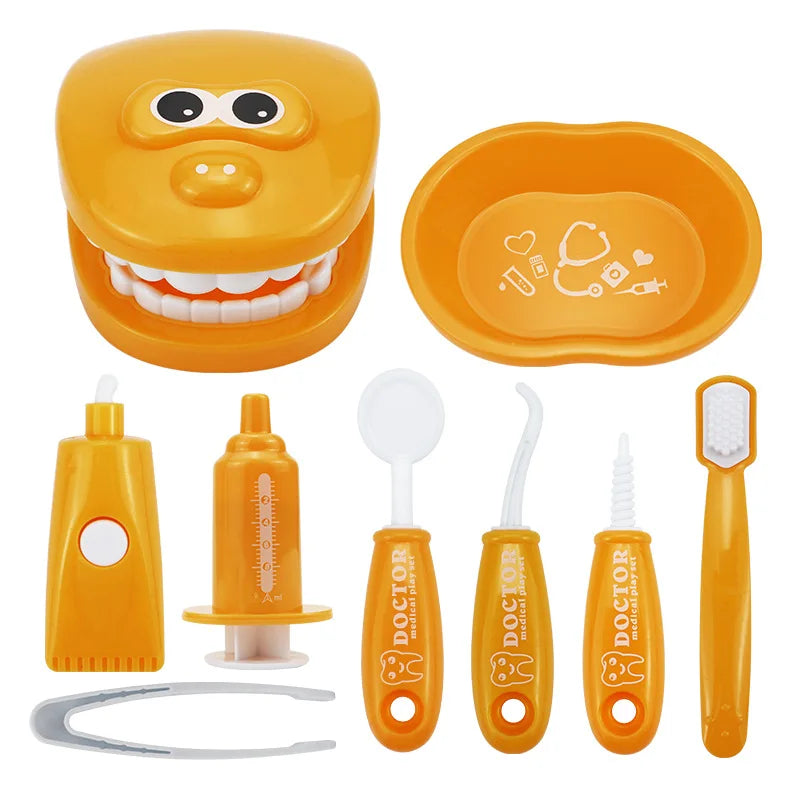 Juguetes Montessori para niños, interacción entre padres e hijos, para niñas y niños, dentistas, revisión de dientes, modelo de doctor, juego de rol, juguete de aprendizaje para bebés y niños.