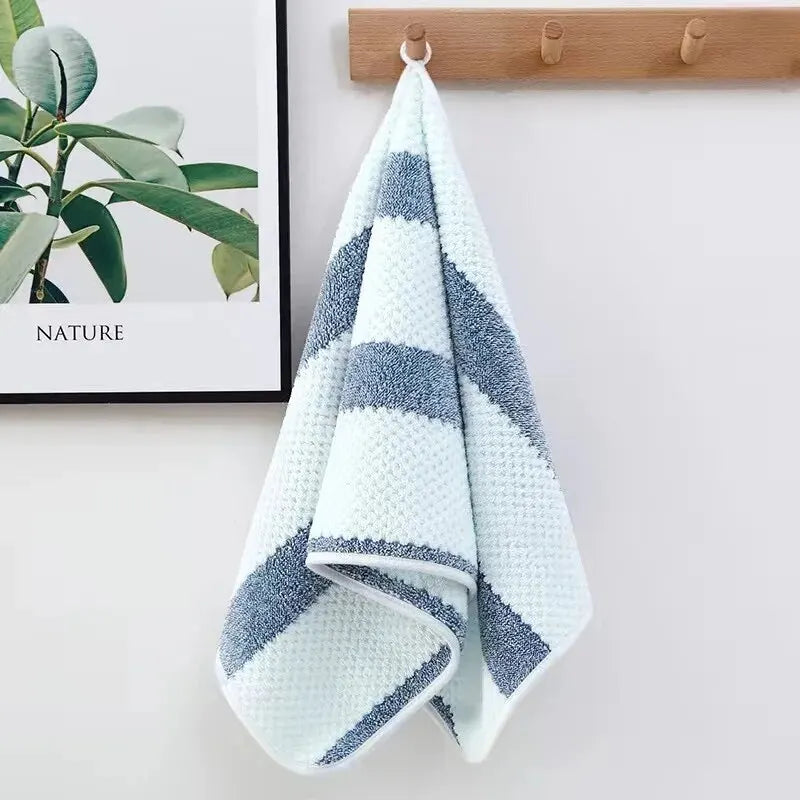 Toalla de baño, toallita de algodón, color sólido, suave, absorbente, multiusos para baño de hotel.