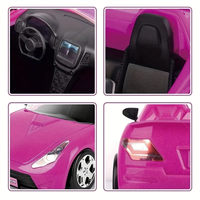 Modelo de coche, juguetes para niños, coche para exteriores, juego para niños, casa de muñecas, accesorios para muñecas de 30 cm, regalo de cumpleaños y Navidad, juguete DIY