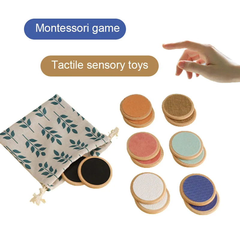 Juguetes sensoriales Montessori para niños, tablero táctil, juego de emparejamiento, clasificación táctil, cognición de colores, entrenamiento de memoria, juguetes para niños