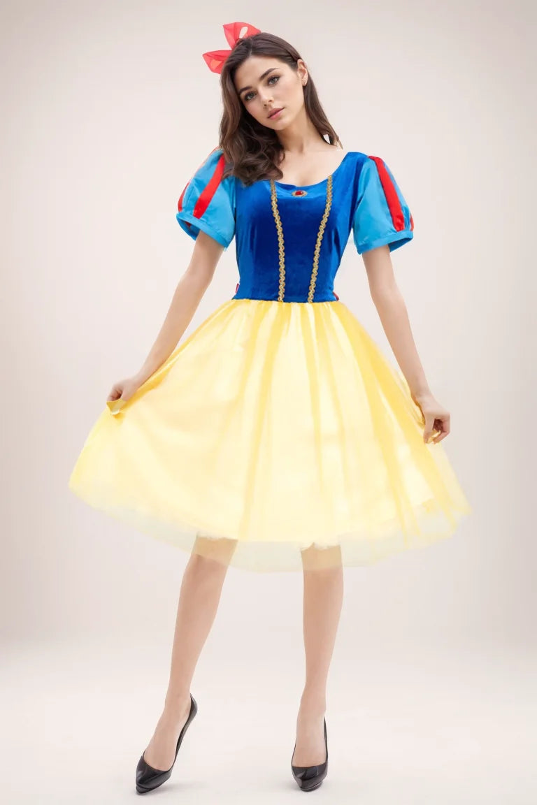 Halloween adult Snow White dress stage show cosplay Disney Anna Elsa costume adult